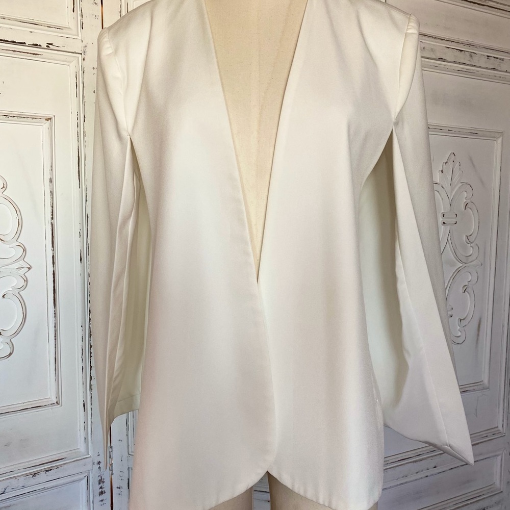 White Cape Blazer